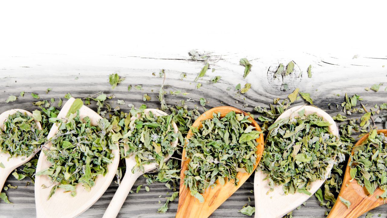Dried Basil, Thyme, And Oregano