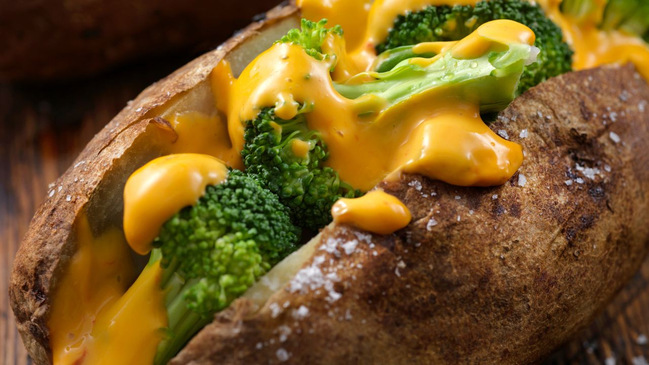 Broccoli & Cheese Baked Potatoes