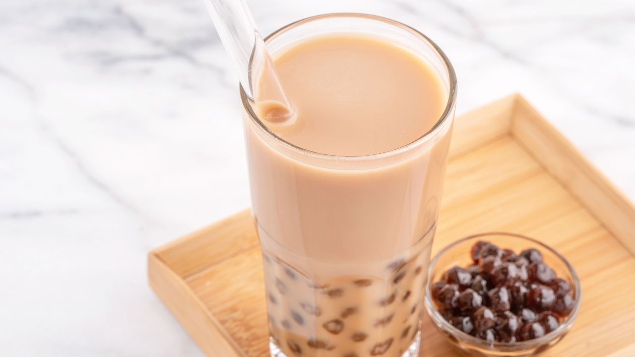 Red Bean Boba Tea