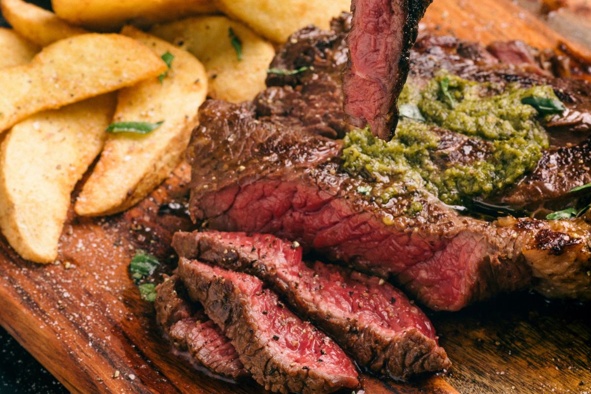 Bavette Steak With Parmesan